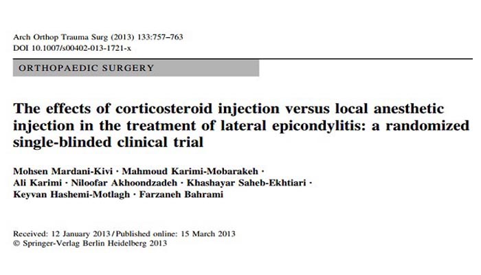 corticosteroid injection versus local anesthetic injection