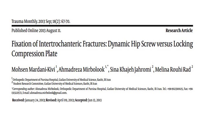 Fixation of Intertrochanteric Fractures, Dynamic Hip Screw versus Locking Compression Plate